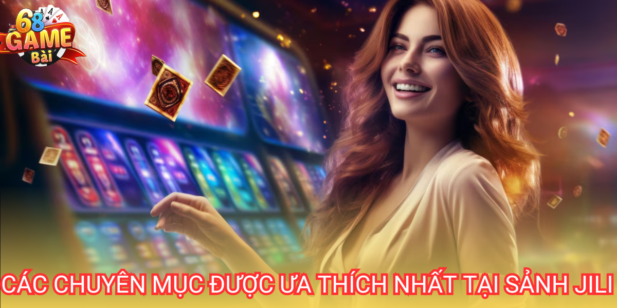 Sảnh JILI cung cấp 3 chuyên mục chính bao gồm: Nổ hũ, bắn cá và game bài 3D