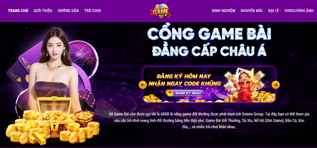 Giới Thiệu 68 Game Bài – Sân Chơi Đổi Thưởng Uy Tín Từ Solaire Group